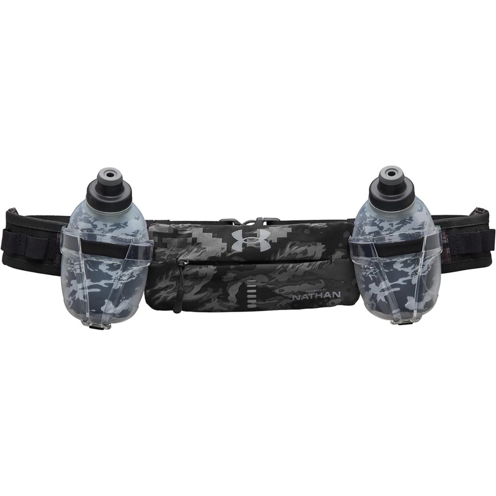 Under Armour By NATHAN Infinite Duo Insulated Belt Two 10 oz Bottle Waist Bag